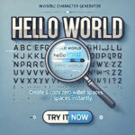 Free Invisible Character Generator Tool