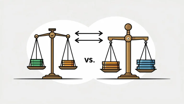 Metric-vs-Imperial-Weight-Systems Image of two scales, each showing varying weights, representing a weight conversion tool in action.
